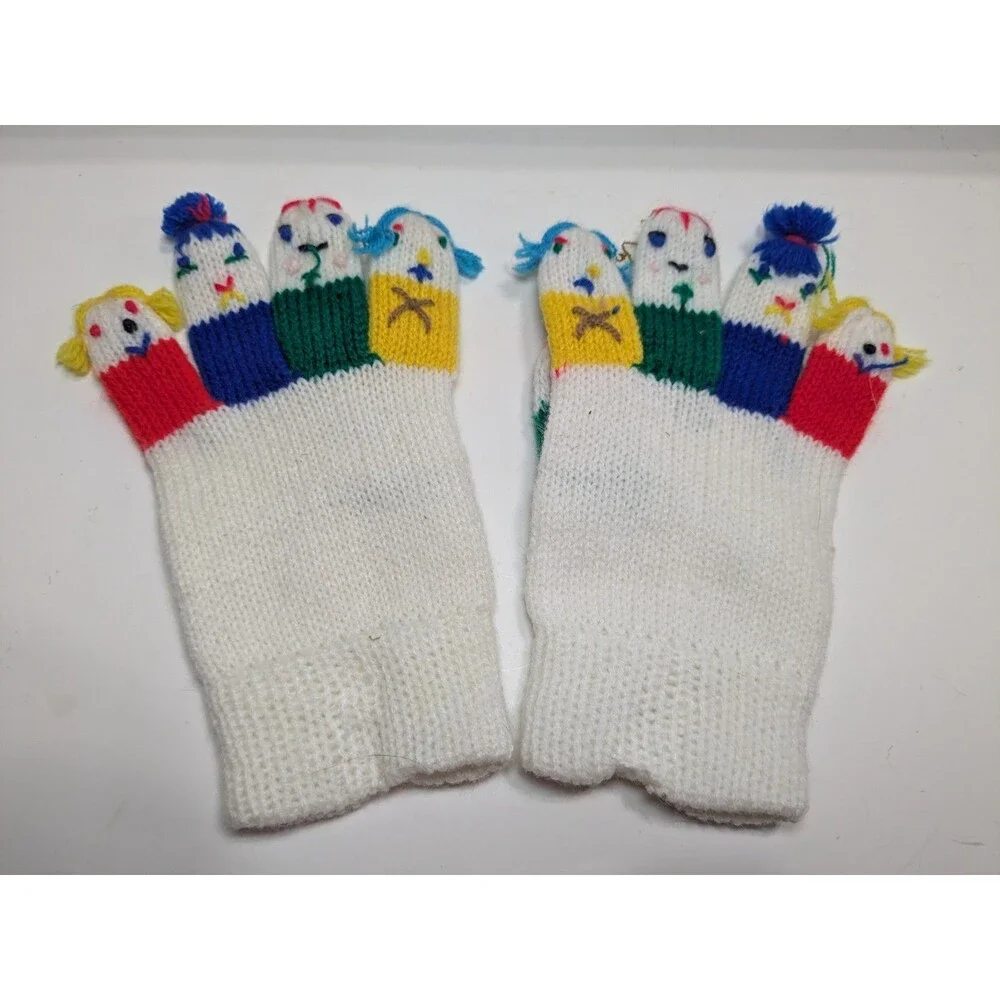Amico Pair Of Finger Puppet Gloves Made In Korea